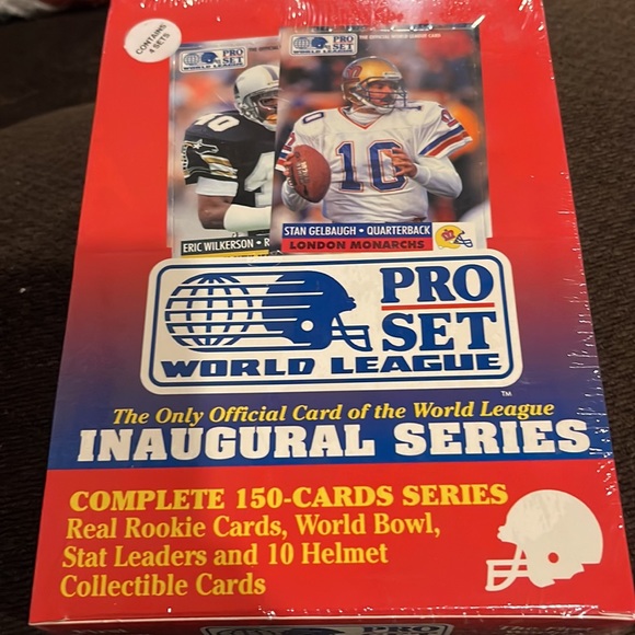 1991 Pro Set World League Inaugural Series Football Card Box - Picture 3 of 4